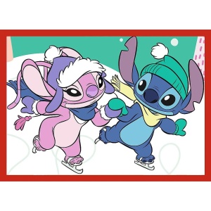 PUZZLE TREFL 4IN1 DISNEY LILO SI STITCH DE CRACIUN - Img 2