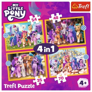 PUZZLE TREFL 4IN1 MY LITTLE PONY SA CUNOASTEM PONEII - Img 6