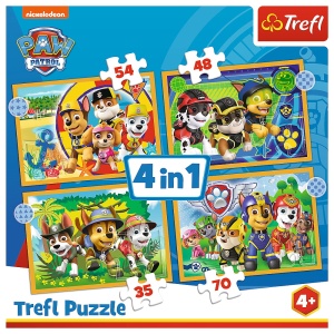 PUZZLE TREFL 4IN1 PATRULA CATELUSILOR - SARBATORILE - Img 6