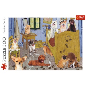 PUZZLE TREFL 500 CAMERA LUI VAN GOGH REVOLUTIA CAINILOR - Img 3