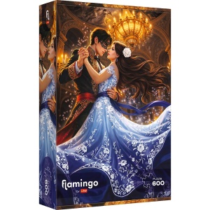 PUZZLE TREFL 600 FLAMINGO ROMANTISM - Img 1