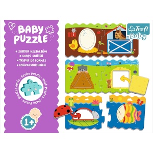 PUZZLE TREFL BABY CLASIC SORTEAZA FORMELE 12 PIESE - Img 2
