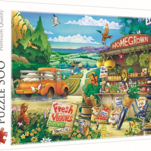 Puzzle Trefl, Dimineata la tara, 500 piese