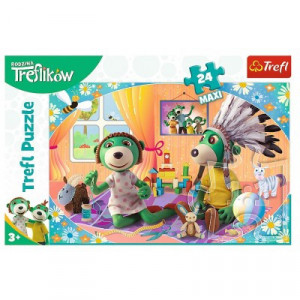 Puzzle Trefl Maxi, Familia Treflikow, 24 piese