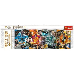 PUZZLE TREFL PANORAMA 1000 HARRY POTTER CELE 4 CASE DIN HOGWARTS - Img 3