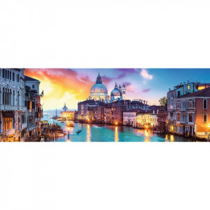 Puzzle Trefl, Panorama Canal grande Venetia, 1000 piese - Img 2