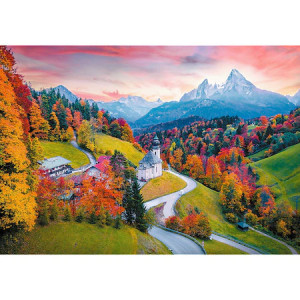 Puzzle Trefl Prime UFT - Peisaj idilic Alpi, 1000 piese - Img 2