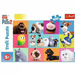 Puzzle Trefl - The Secret Life of Pets 2, 100 piese - Img 3