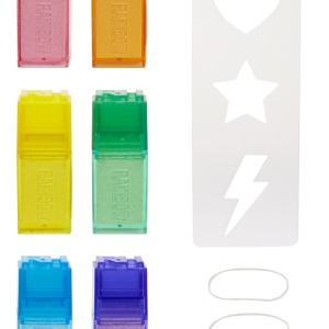 Păpușă Rainbow High cu vopsea aquarelă – design unic și ochi mov