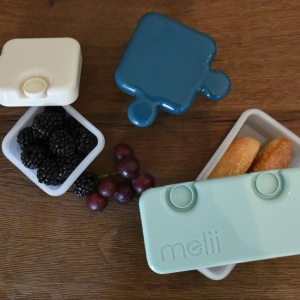 RECIPIENT HRANA BEBE MODEL PUZZLE, MELII LUXE, BLEUMARIN IVOIRE MENTA - Img 2