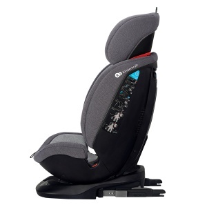 SCAUN AUTO KINDERKRAFT XPEDITION ROTATIV, 0-36 KG, CU ISOFIX, GREY - Img 3