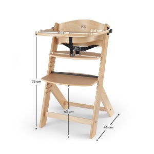 SCAUN DE MASA KINDERKRAFT ENOCK, 3 IN 1, LEMN NATURE - Img 2