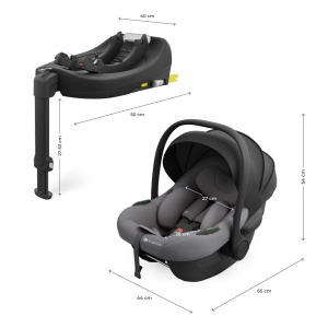 SCOICA AUTO KINDERKRAFT I-LITE CU BAZA ENDURA SAFE FX GREY - Img 7