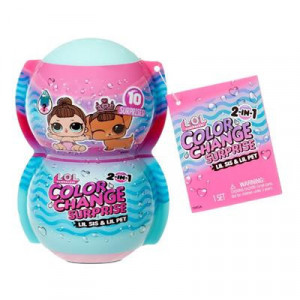 Set 2in1 L.O.L. Surprise Me & My Lil Sis & Lil Pet - Culori Schimbatoare - Img 4