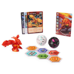 Set 3 Figurine Bakugan Evolutions Starter Pack Sairus Ultra, Warrior Whale si Dragonoid Evo - Img 2