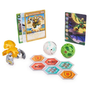 Set 3 Figurine Bakugan Evolutions Starter Pack Tretorous Ultra, Neo Trox si Dragonoid Evo - Img 2