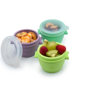 SET 4 RECIPIENTE SILICON SNAP&GO, MELII, 118 ML - Img 2