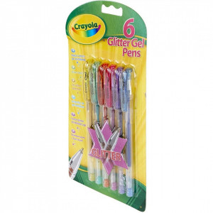 Set 6 pixuri Crayola cu Gel si Glitter,multicolor - Img 2
