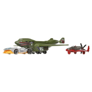SET AVION SI MASINA HOT WHEELS SUPER RIGS TURBOLENCE TUG - Img 3