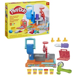 Set creativ Play Doh, banc de lucru cu scule, multicolor, 27.94x21.59x6.66cm