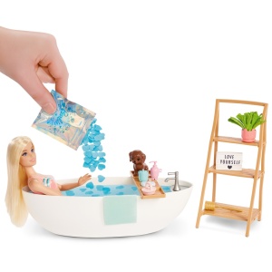 Set de Joaca Barbie Dreamtopia Self Care, Papusa cu Cada si Confetti - Img 7
