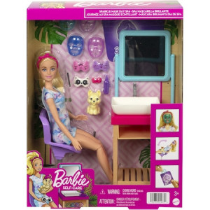 Set de joaca Barbie Self Care - O zi la salonul de cosmetica - Img 4
