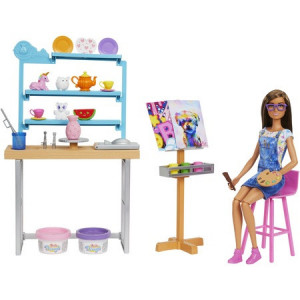 Set de joaca Barbie You can be - Atelier de pictura - Img 4