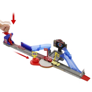 Set de joacă Cars, pistă de curse Piston Cup, masinuta inclusă, multicolor, 93x35.5x7.5cm - Img 3