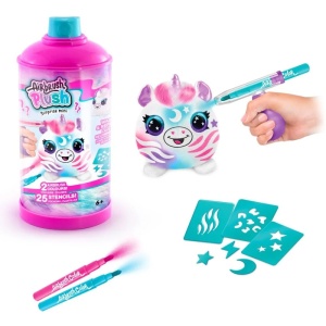 Set de joaca creativ, Airbrush Plush, Mini jucarie de plus surpriza - Img 8