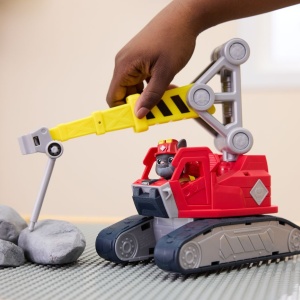 Set de Joaca Paw Patrol Mega Power Crane, Figurina Rubble Charger cu Excavator - Img 7