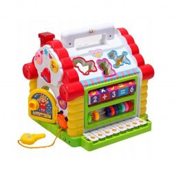 Set de joaca pentru copii MalPlay, Casuta cu forme, pian, lumini si sunete