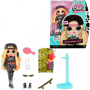 Set papusa L.O.L. Surprise! OMG Skatepark Q.T. Fashion Doll cu 20 de Surprize - Img 6