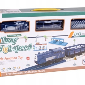 Set Trenulet interactiv cu lumini si sunete, Railway HighSpeed - Img 9