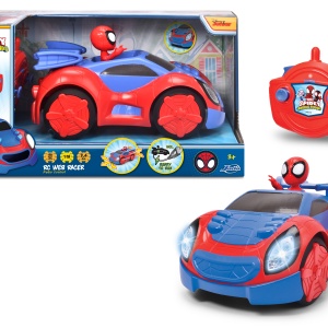 SPIDEY PRIETENII EXTRAORDINARI MASINUTA CU TELECOMANDA WEB RACER SCARA 1:18 - Img 1