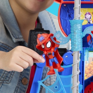 SPIDEY SI PRIETENII LUI UIMITORI MARVEL RESCUE WEBS SET DE JOACA WEBQUARTERS CU LUMINI SI SUNETE - Img 8