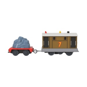 THOMAS LOCOMOTIVA MOTORIZATA TOBY CU VAGON - Img 7