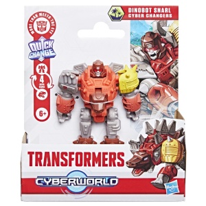 TRANSFORMERS CYBERWORLD ROBOT DINOBOT SNARL CONVERTIBIL 10CM