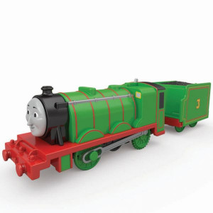 Trenulet Henry Locomotiva Motorizata cu Vagon Thomas&Friends Track Master - Img 3