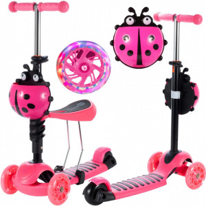 TROTINETA MALPLAY BUBURUZA TIP SCOOTER ROZ