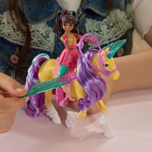 UNICORN ACADEMY SET MAGIA ARIPILOR CU PAPUSA AVA SI UNICORNUL LEAF CU ACCESORII - Img 6