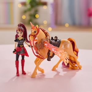 UNICORN ACADEMY SET MAGIA ARIPILOR CU PAPUSA VALENTINA SI UNICORNUL CINDER CU ACCESORII - Img 8