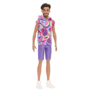 BARBIE PAPUSA BAIAT FASHIONISTAS BRUNET CU BARBA SI TRICOU CU GLUGA - Img 4