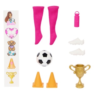 BARBIE TEAM ROTESTE SI DEZVALUIE PAPUSA BARBIE JUCATOARE DE FOTBAL - Img 2