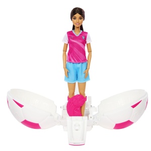 BARBIE TEAM ROTESTE SI DEZVALUIE PAPUSA BARBIE JUCATOARE DE FOTBAL - Img 12