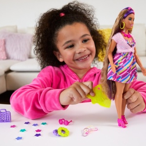 BARBIE TOTALLY HAIR PAPUSA BARBIE SATENA - Img 3