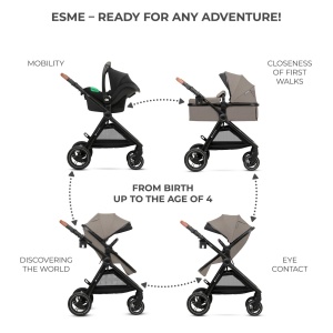 CARUCIOR KINDERKRAFT ESME, 3 IN 1, SAND BEIGE - Img 8