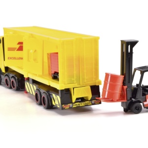 DICKIE SET CAMION DHL SI STIVUITOR CU SUNETE SI LUMINI 35CM - Img 4