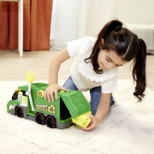DICKIE TOYS CAMION DE RECICLARE CU LUMINI SI SUNETE 39CM - Img 5