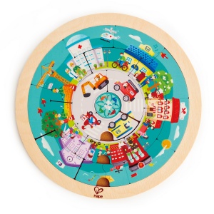 HAPE PUZZLE ROTUND CU 2 FETE - Img 5