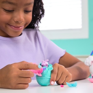 HATCHIMALS ALIVE NEON RAINBOW SET COSULET DE OUA - Img 9